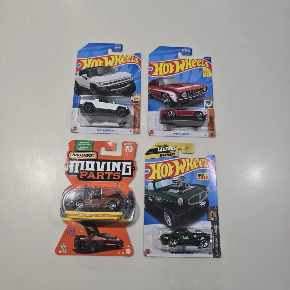 Hot Wheels/Matchbox Lot GMC Hummer EV, Custom 69‎ Copo Camaro Volvo P1800